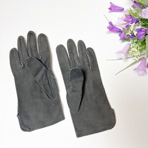 Vintage Cadet by Superb Chesterton Gray Suede Gloves